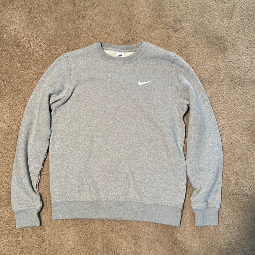 Grey Nike Men’s Crewneck Sweatshirt